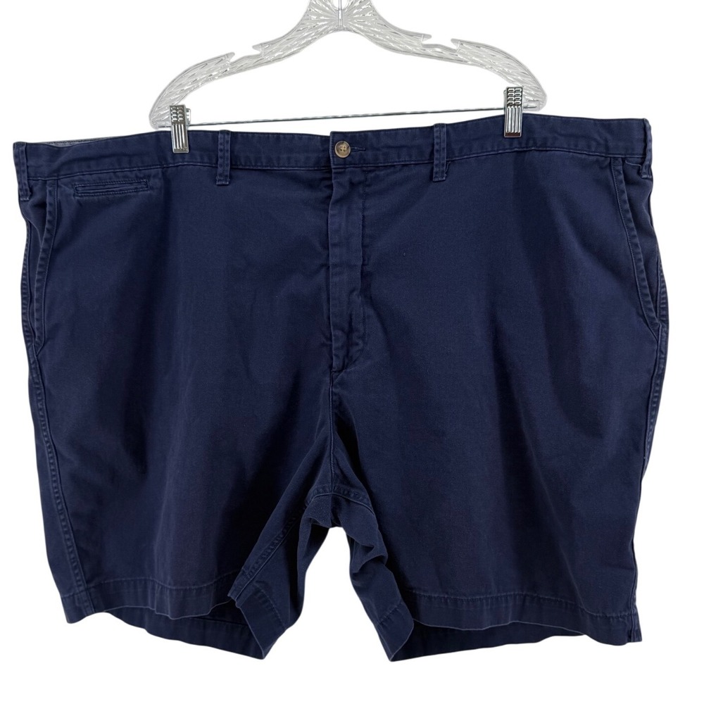 Polo Ralph Lauren Navy Blue Classic Fit 8 Inch Chino Shorts Size 52 Big Tall